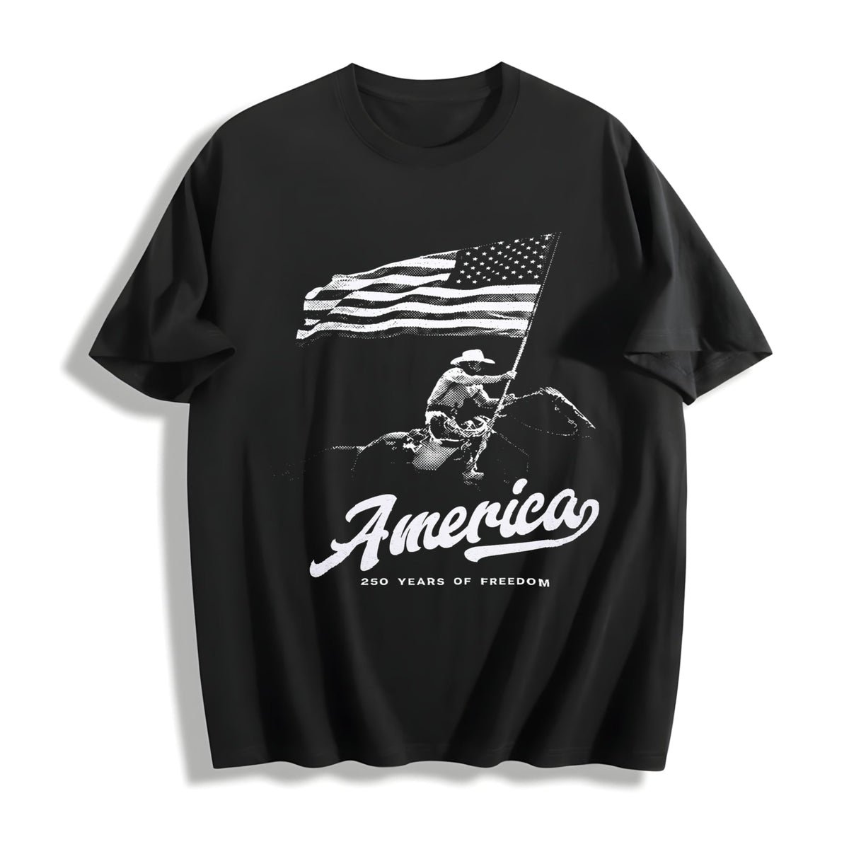 America 250th Anniversary - Patriotic Cowboy Rodeo Cotton product image 1