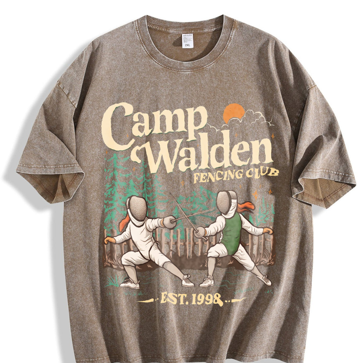 Camp Walden Fencing Club Vintage Washed T-Shirt product image 3