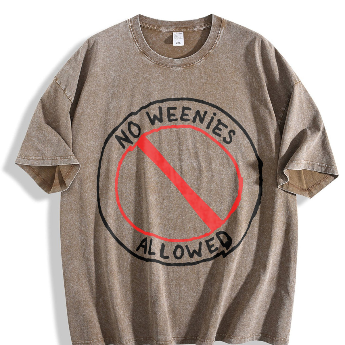 No Weenies Allowed Vintage Washed T-Shirt product image 3