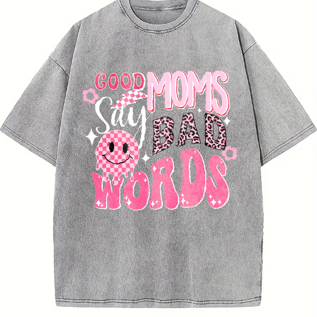 Batik With Mom Humor Vintage Washed T-Shirt product image 5