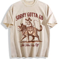 Funny Mouse Riding Cat The Vibes Are Off 90s Vintage Washed product image 1
