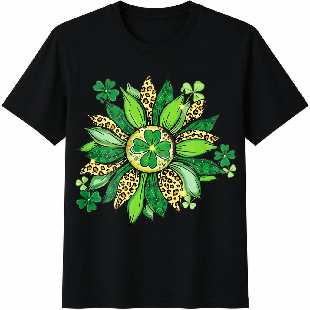 Shamrock Sunflower Cotton T-Shirt product image 1