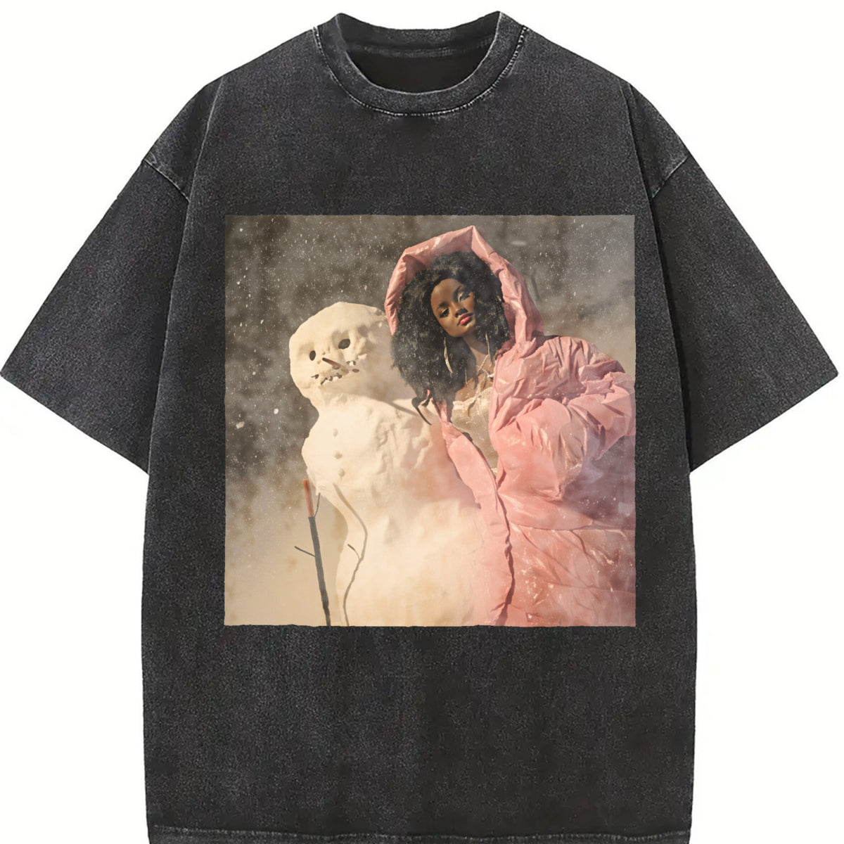 Doll Wrapped in Pink with a Puppy Vintage Washed T-Shirt product image 2