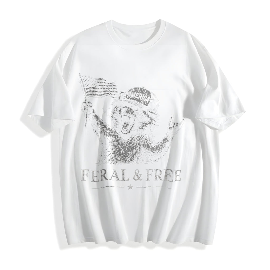 Feral & Free Raccoon Cotton T-Shirt product image 2