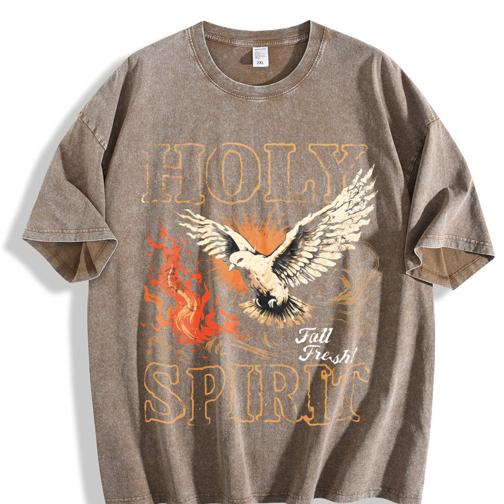 Holy Spirit Fall Fresh Christian Faith Dove Flame Vintage product image 3