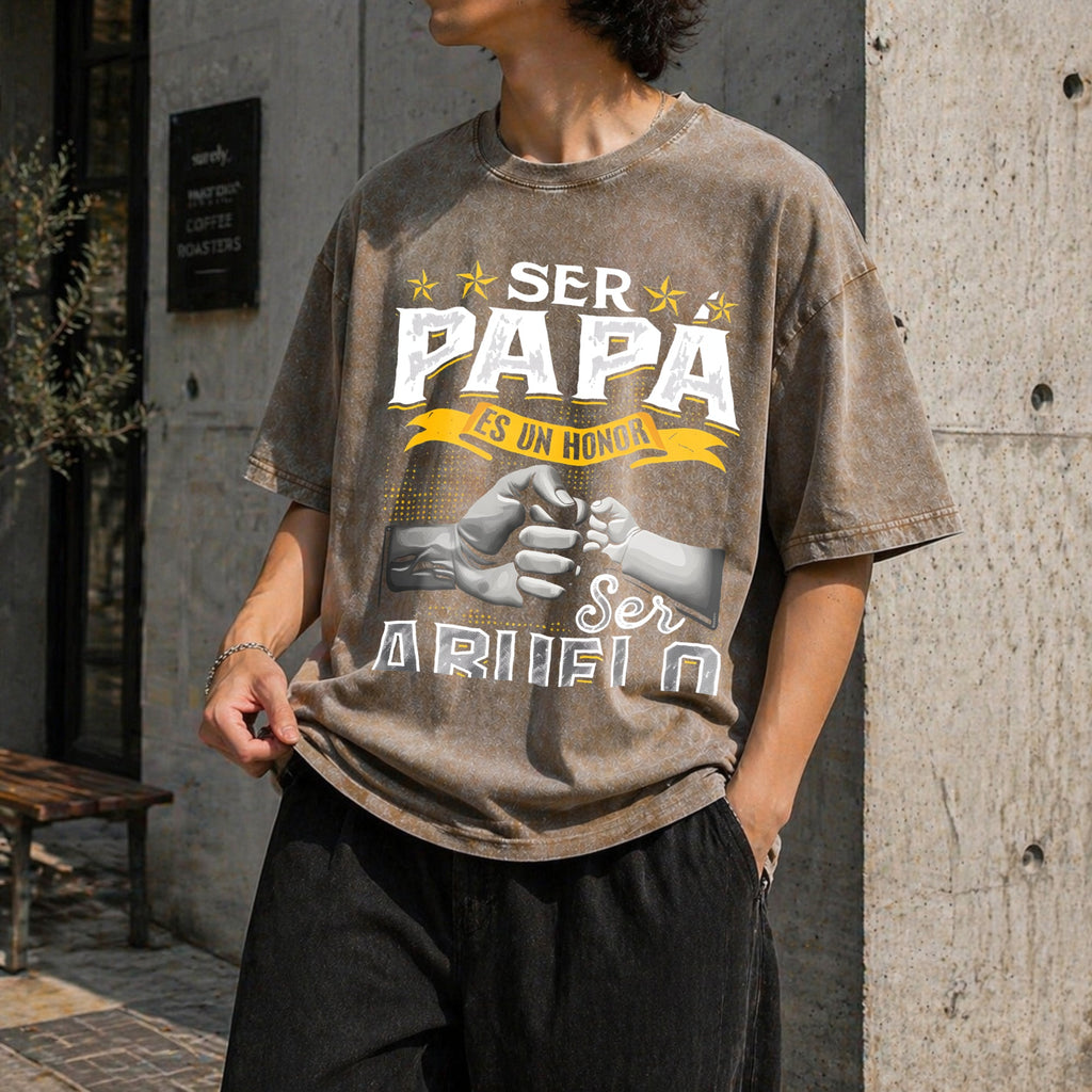 Funny Grandpa Vintage Washed T-Shirt product image 3
