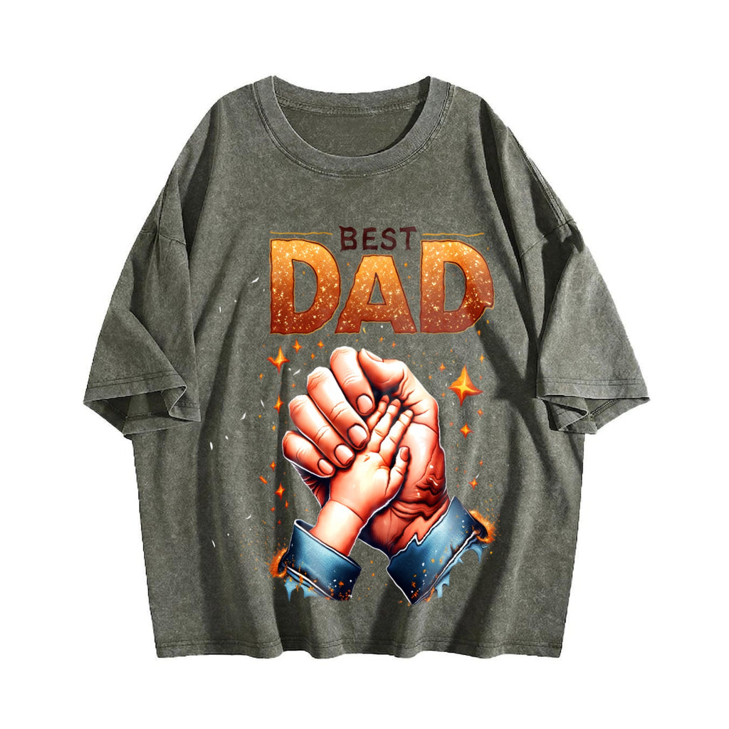 Best Dad Ever Vintage Washed T-Shirt product image 4