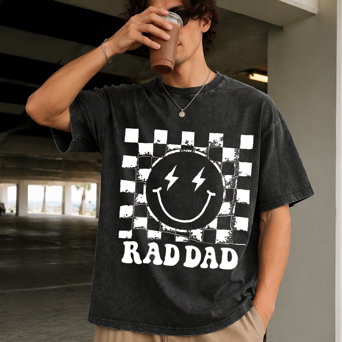 Rad Like Dad Father's Day Matching From Vintage Washed product image 2