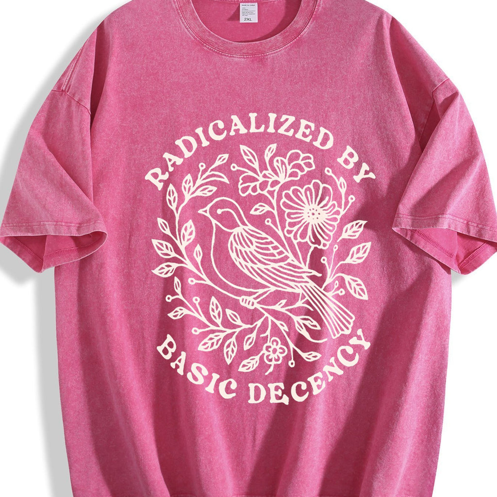 Radicalized By Basic Decency Vintage Washed T-Shirt product image 7