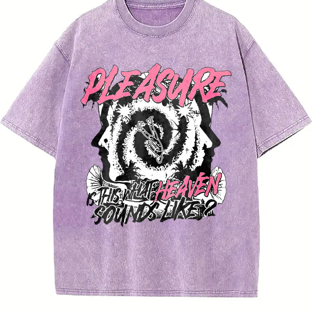 Members Only Pleasure Heaven Slogan Vintage Washed T-Shirt product image 6