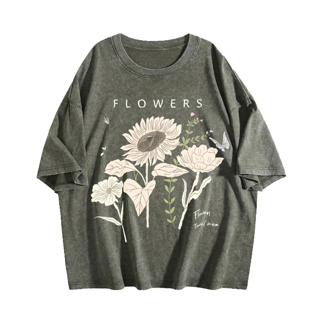 Old Short-sleeved Vintage Washed T-Shirt product image 4