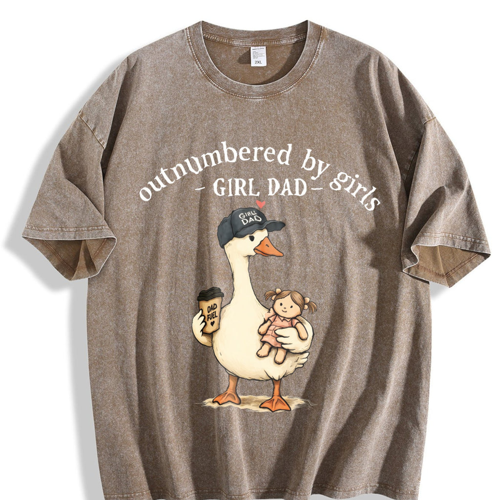 Girl Dad Vintage Washed T-Shirt product image 3