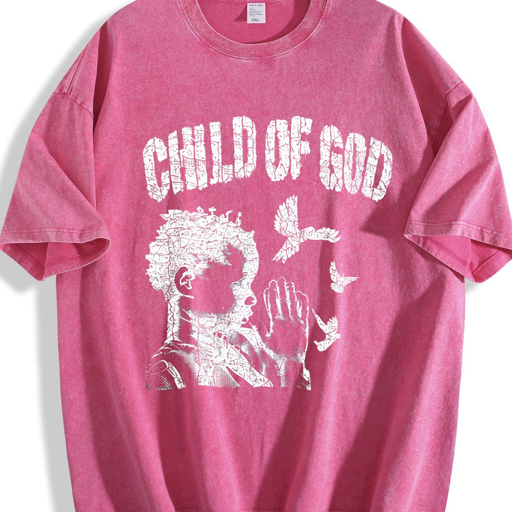 Child Of God Praying Dove Vintage Washed T-Shirt product image 7
