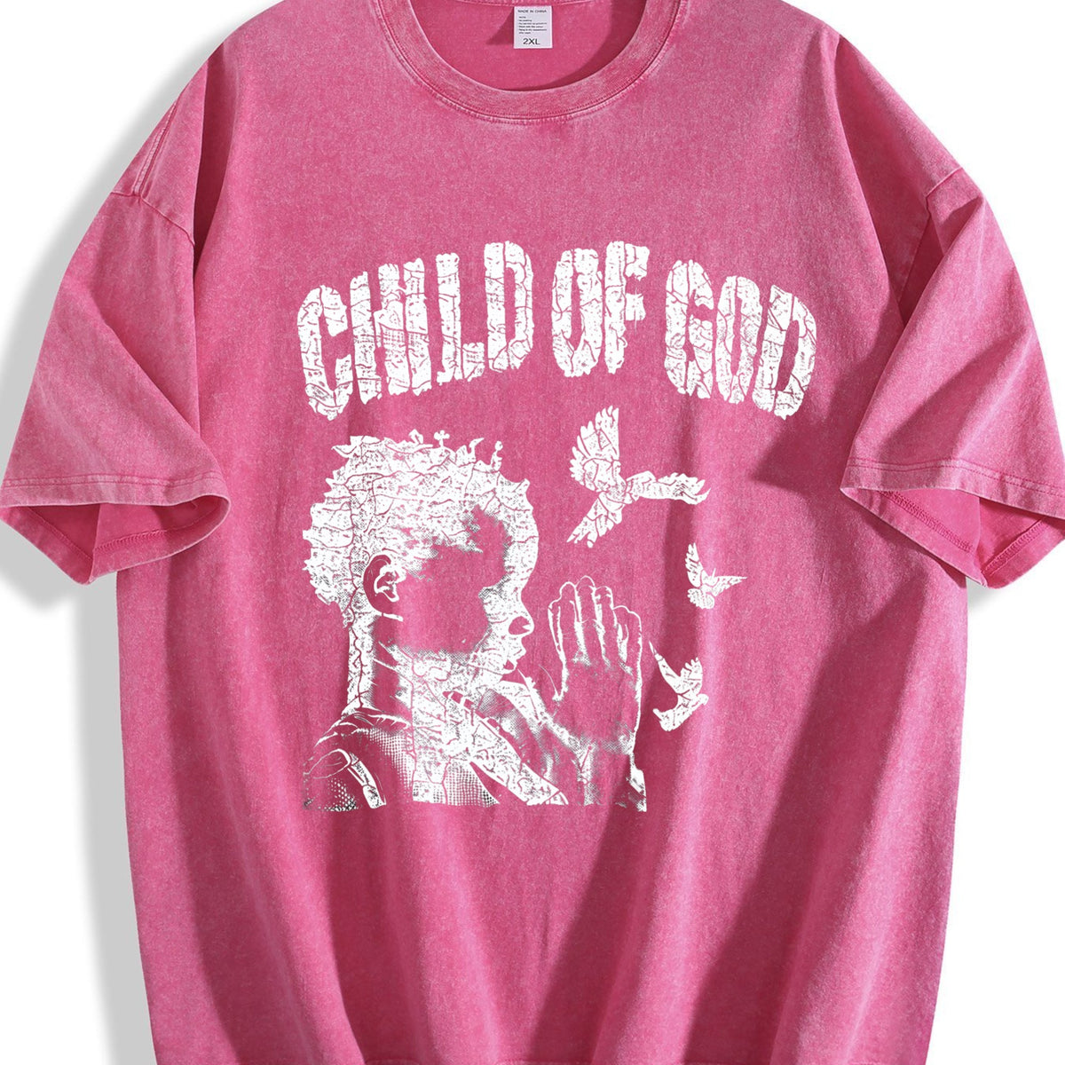 Child Of God Praying Dove Vintage Washed T-Shirt product image 7