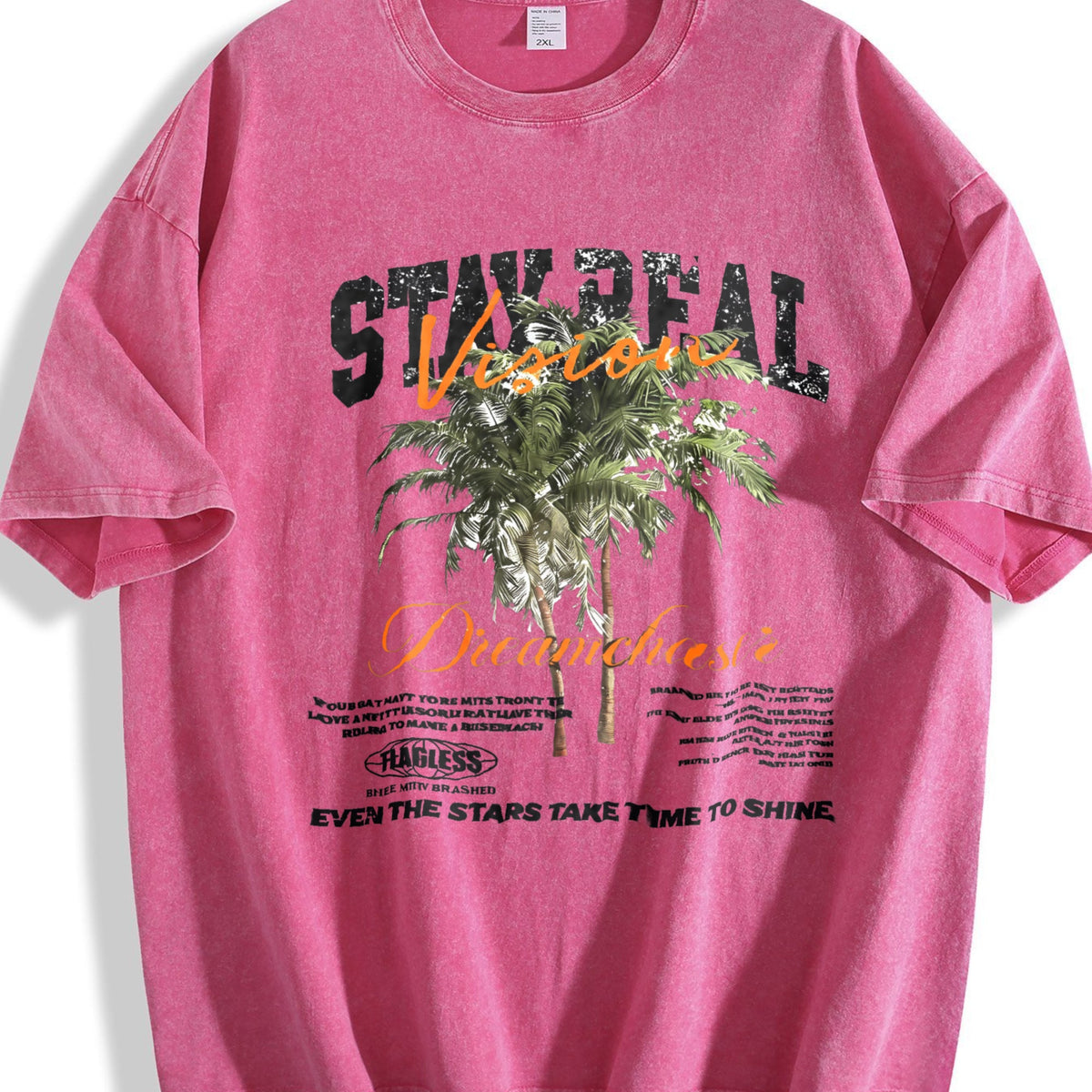 Stay Real Palm Tree Vintage Washed T-Shirt product image 7