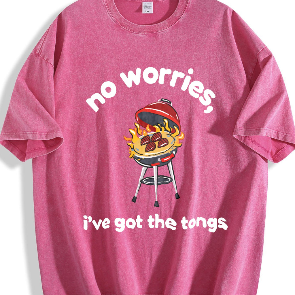 Funny Dad BBQ Vintage Washed T-Shirt product image 7