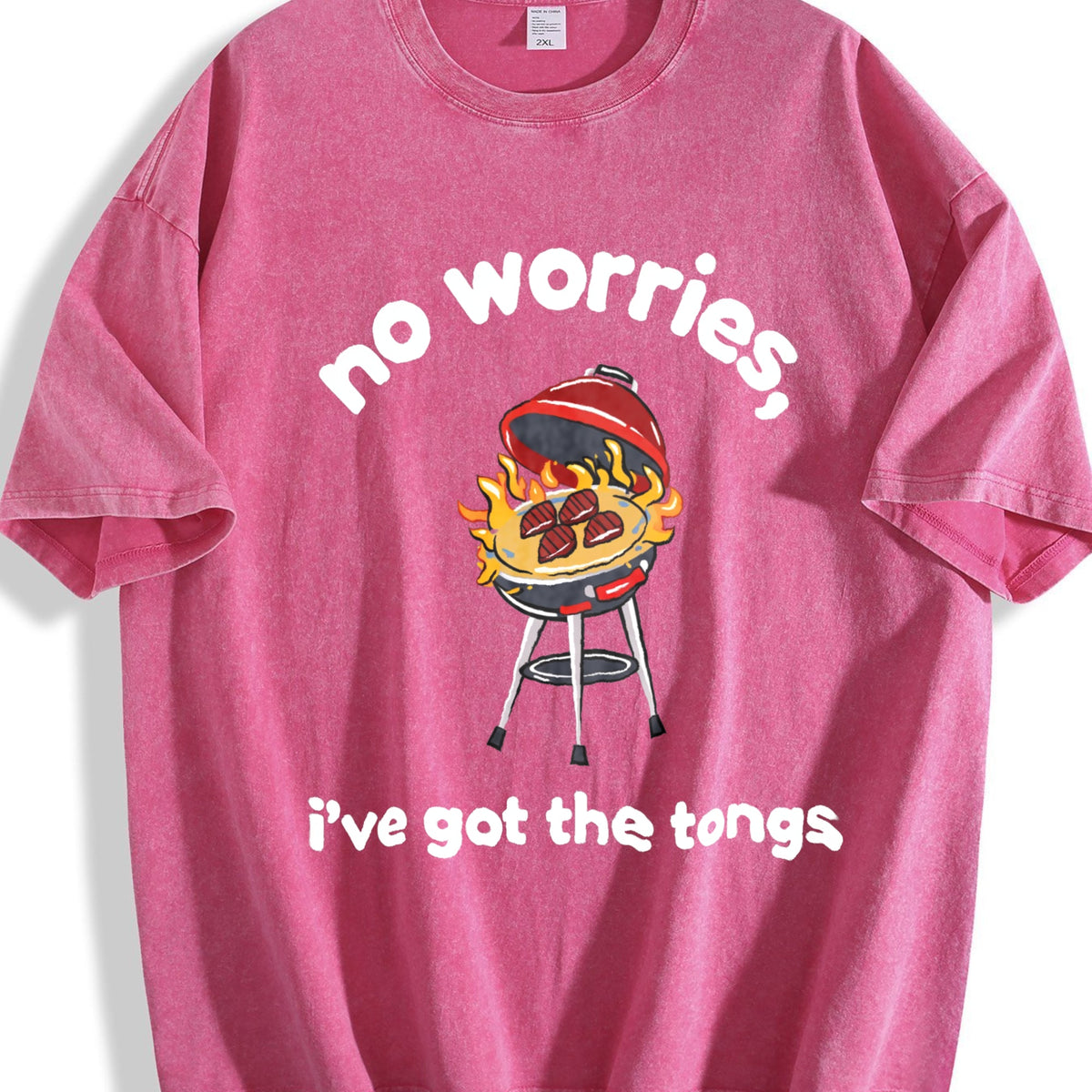 Funny Dad BBQ Vintage Washed T-Shirt product image 7
