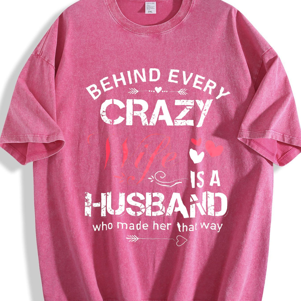 Funny Daughter Wife Slogan Vintage Washed T-Shirt product image 7