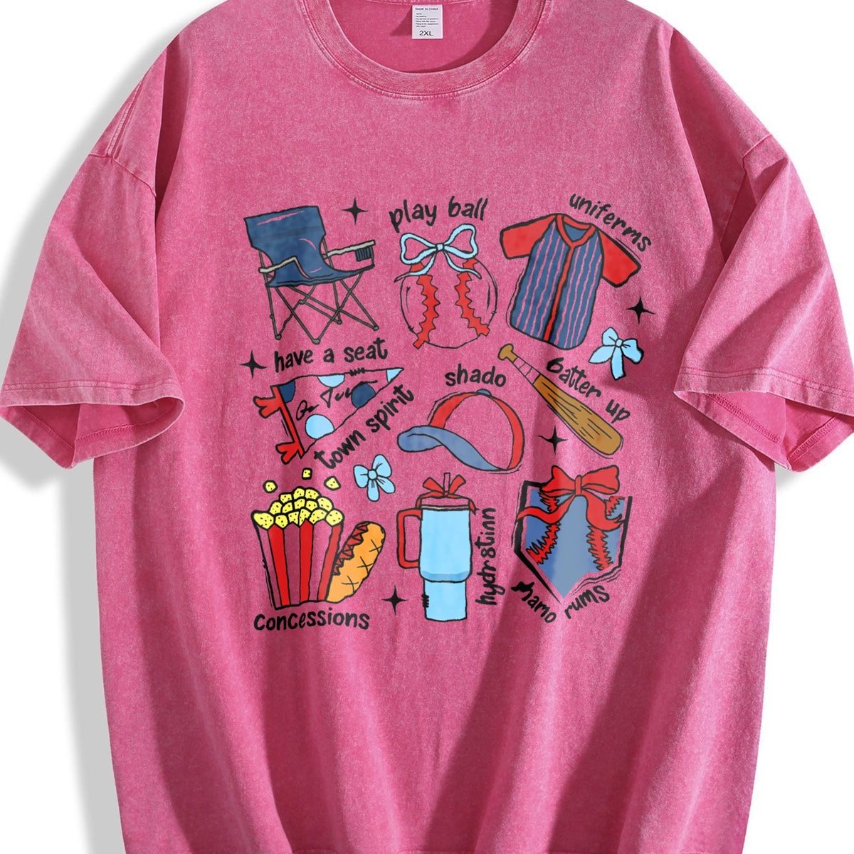 Coquette Baseball Vintage Washed T-Shirt product image 7