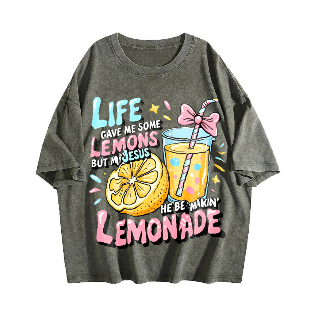 Fun Christian Faith - Life Gave Me Lemons Vintage Washed product image 4