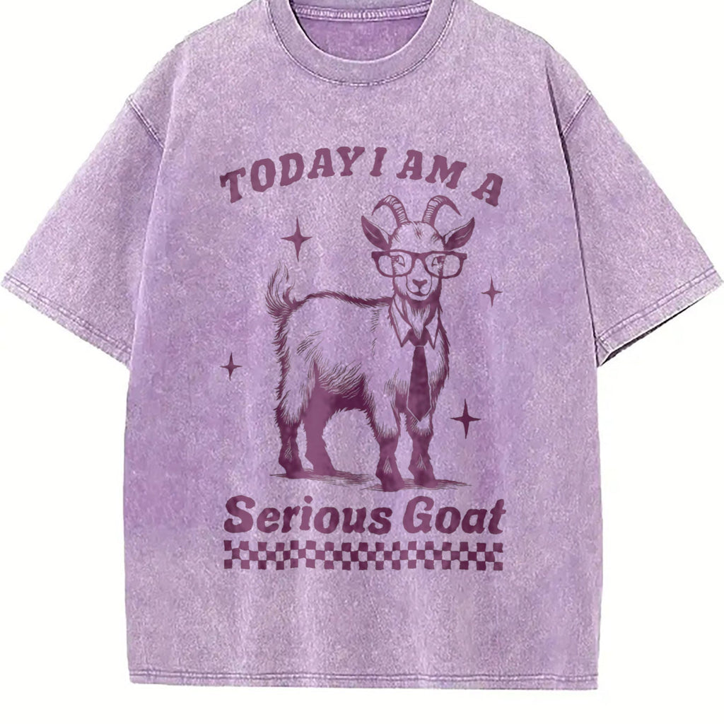 Funny Goat 90s Vintage Washed T-Shirt product image 6