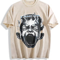 Screaming Face Flame Vintage Washed T-Shirt product image 1