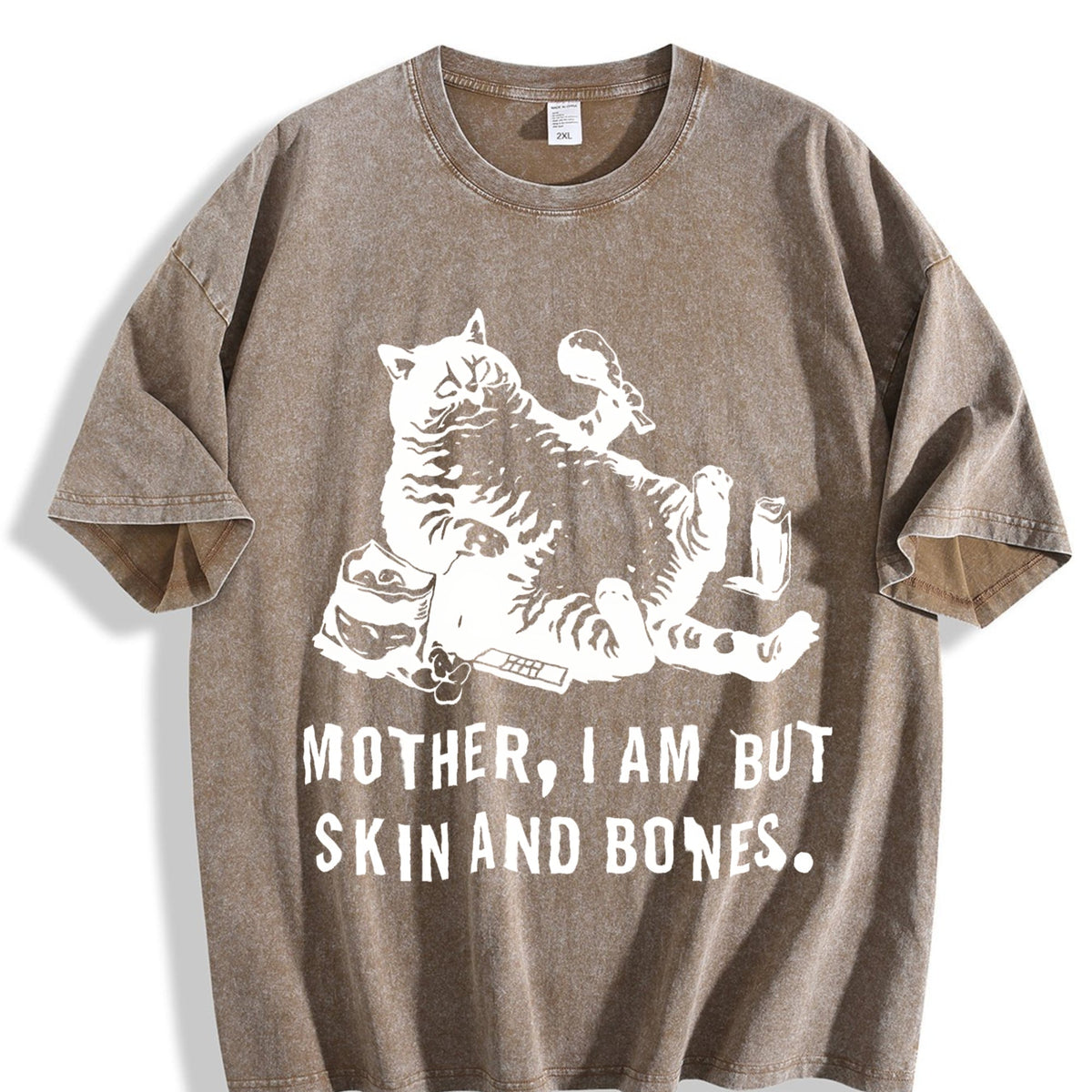 Funny Cat Mom Vintage Washed T-Shirt product image 3