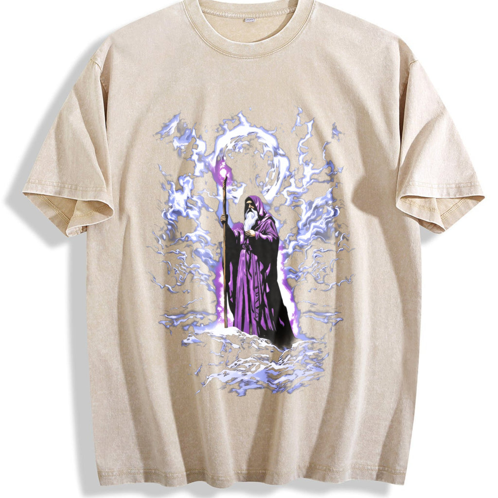 Wizard Dark Fantasy Vintage Washed T-Shirt product image 1