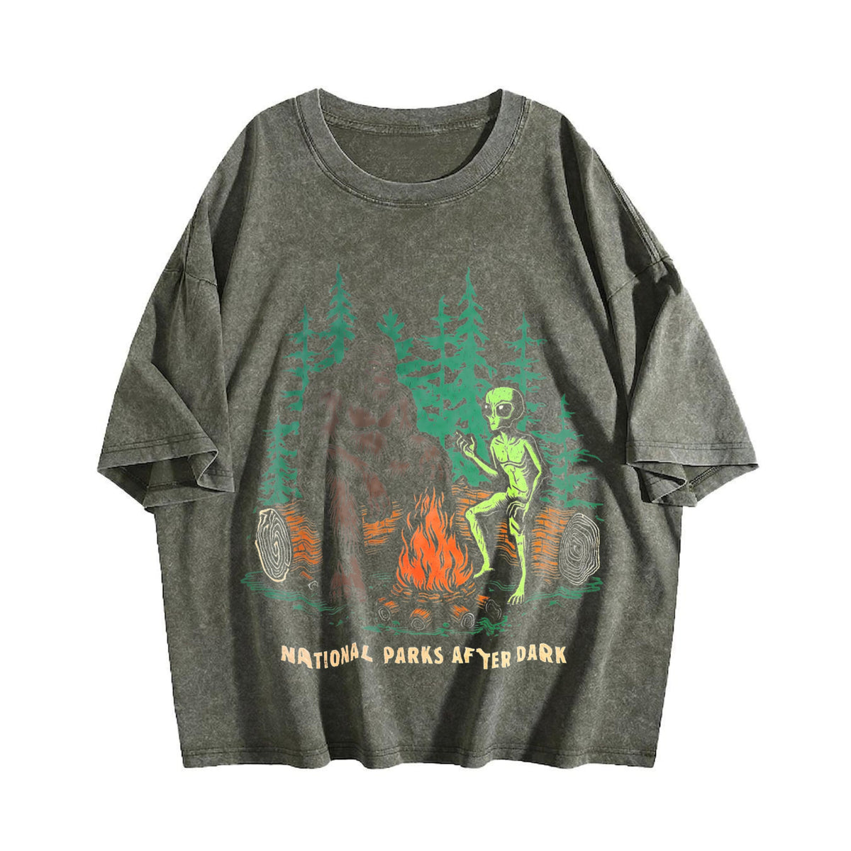 Funny National Parks After Dark Sarcastic Bigfoot Alien product image 4