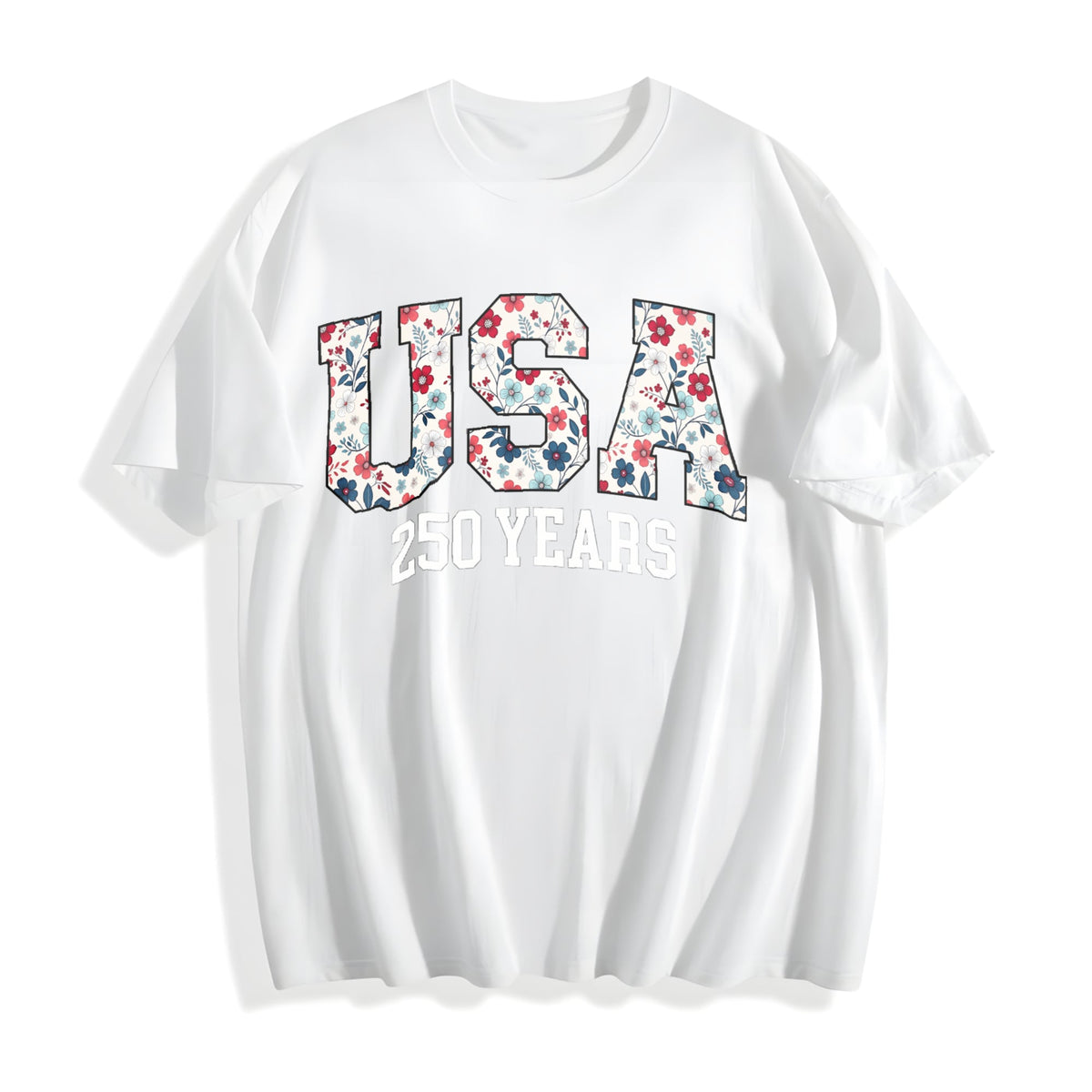 Happy 250th Birthday USA America Anniversary Cotton T-Shirt product image 2
