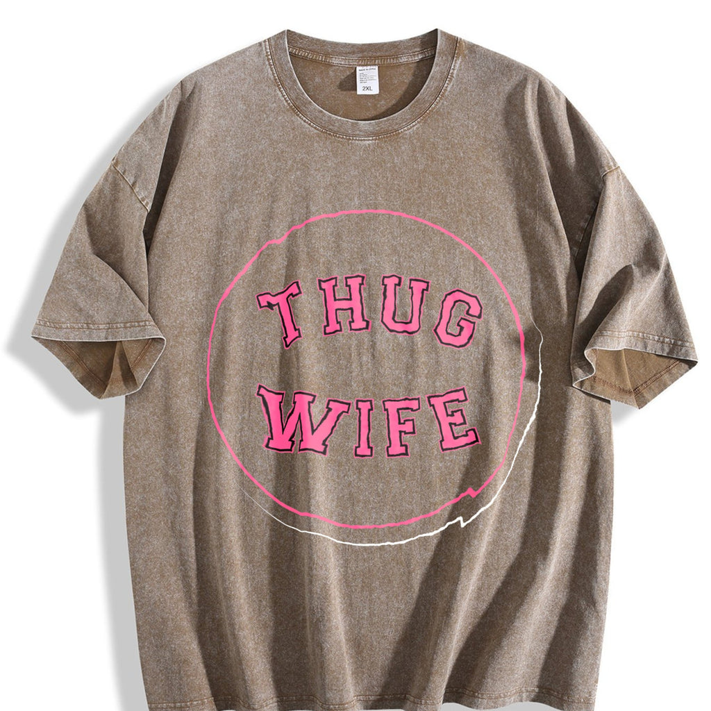 Thug Wife Vintage Washed T-Shirt product image 3