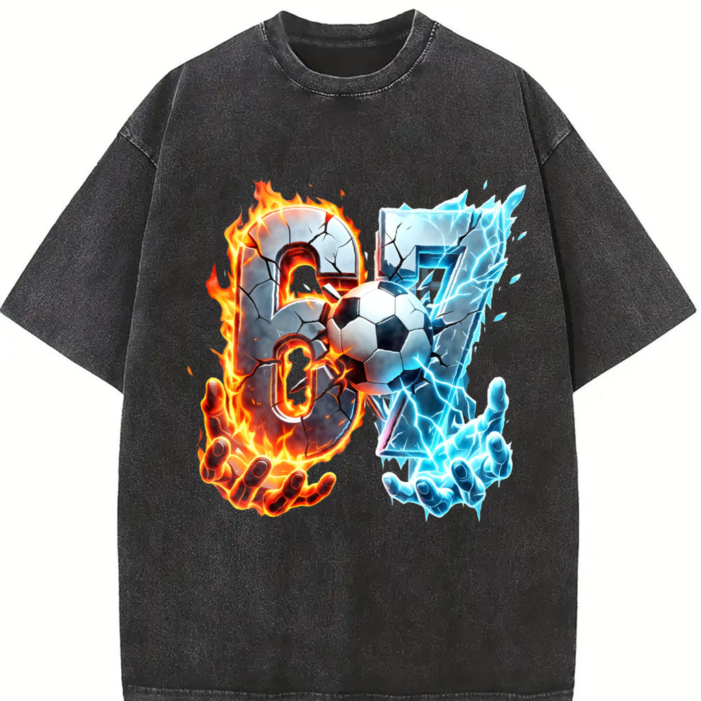 Global Soccer Fan Vintage Washed T-Shirt product image 2