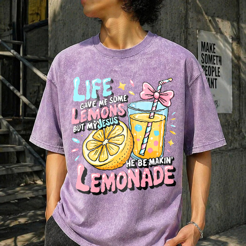 Fun Christian Faith - Life Gave Me Lemons Vintage Washed product image 13