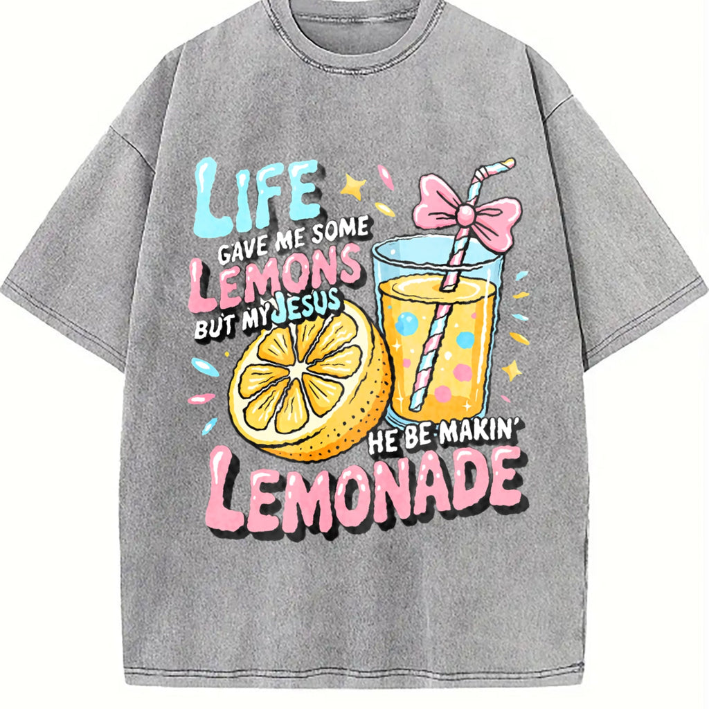 Fun Christian Faith - Life Gave Me Lemons Vintage Washed product image 5