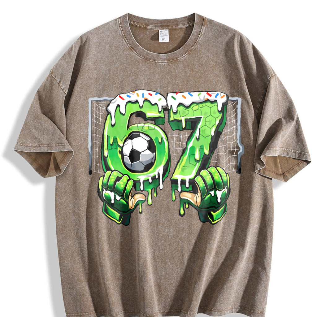Global Soccer Fan Vintage Washed T-Shirt product image 3