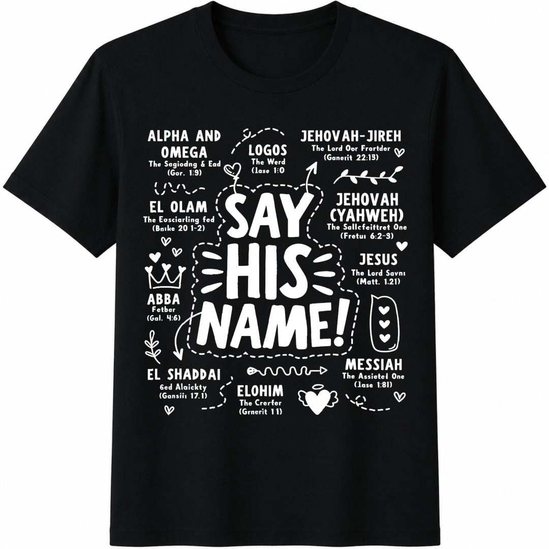 Say His Name Christian - With Alpha Omega Jesus Jehovah product image 1