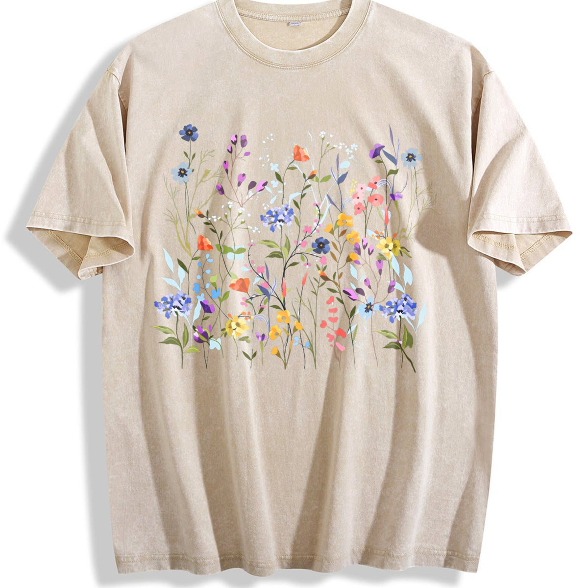 Pressed Flowers Vintage Washed T-Shirt product image 1
