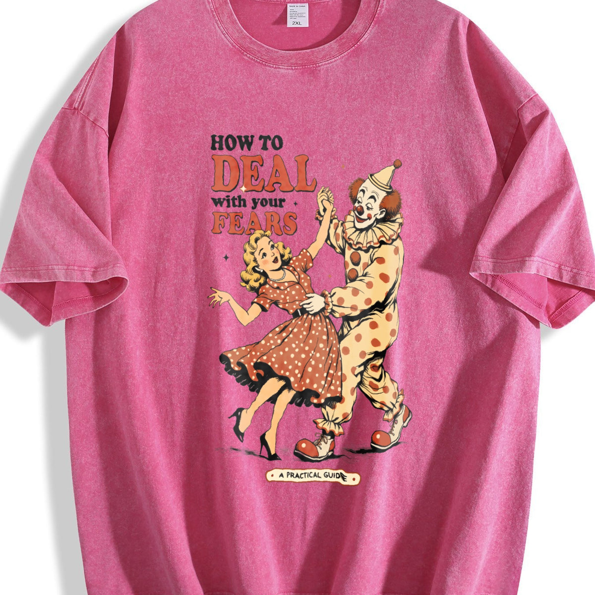 Clown Horror Vintage Washed T-Shirt product image 7