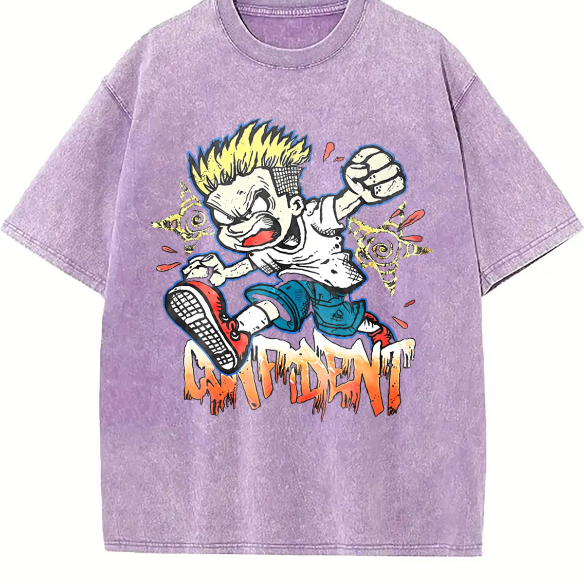 Cartoon Confident Vintage Washed T-Shirt product image 6