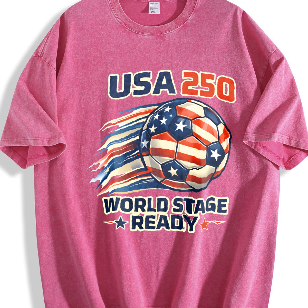 Global Soccer Fan Vintage Washed T-Shirt product image 7