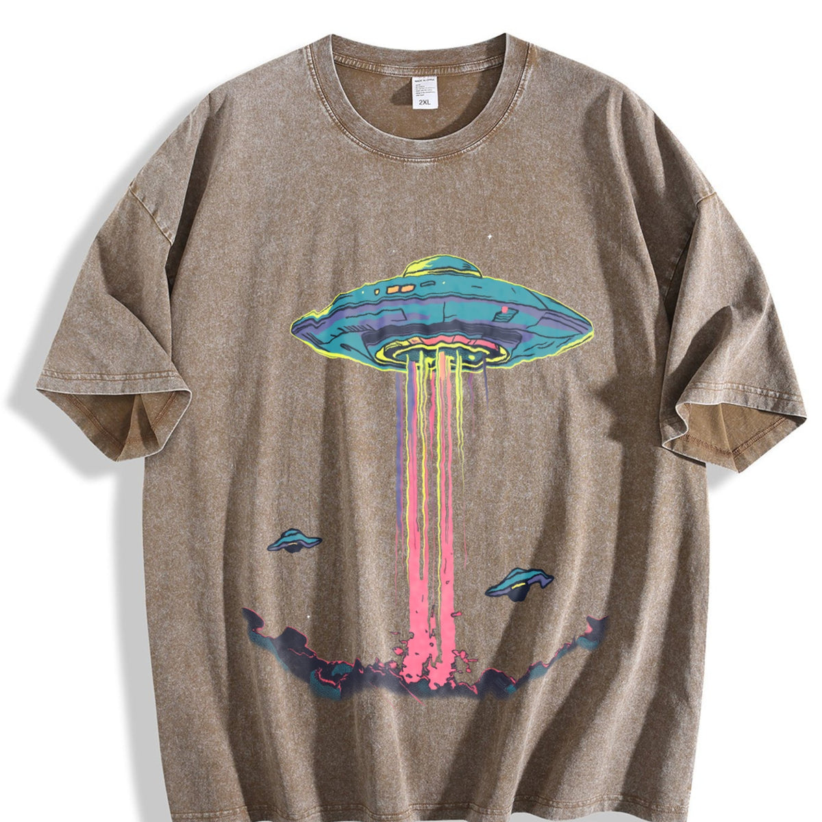 Alien Abduction Vintage Washed T-Shirt product image 3