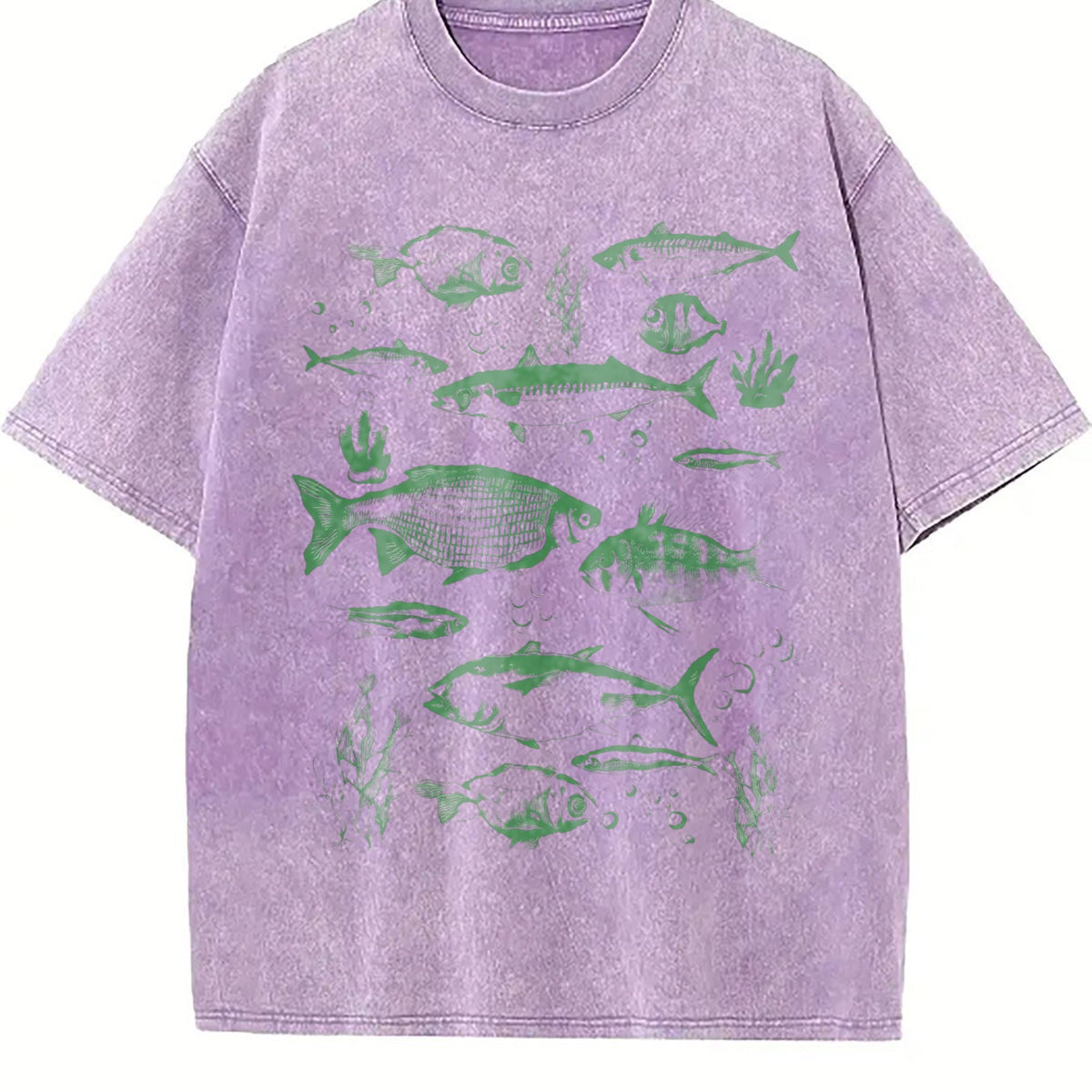 Fish Tattoo Vintage Washed T-Shirt product image 6