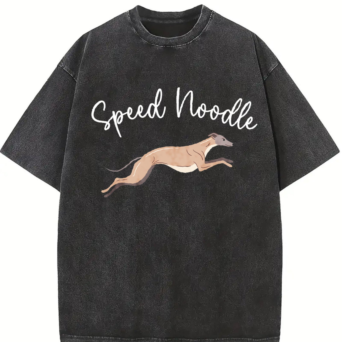 Speed Noodle Greyhound Lover Vintage Washed T-Shirt product image 2