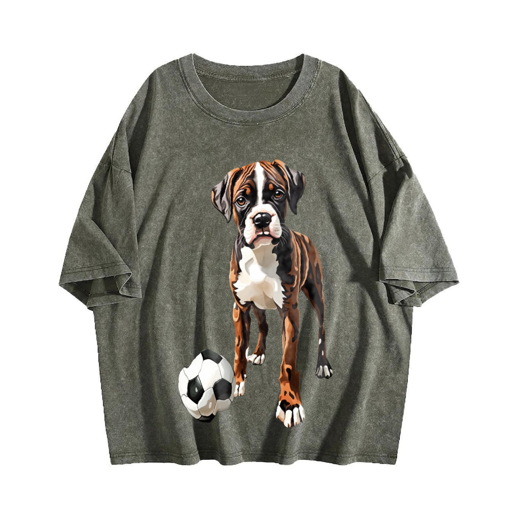 Global Soccer Fan Vintage Washed T-Shirt product image 4