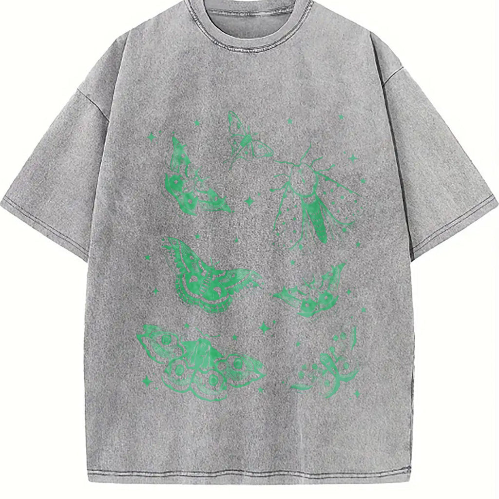 Moth Tattoo Vintage Washed T-Shirt product image 5