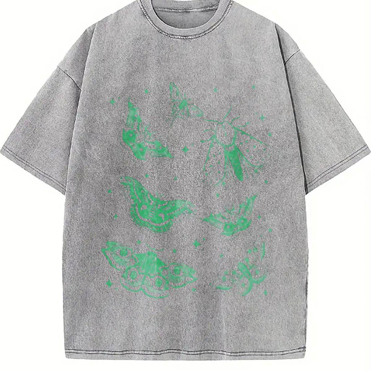 Moth Tattoo Vintage Washed T-Shirt product image 5