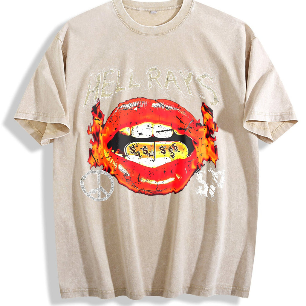 Flame Lips Dollar Vintage Washed T-Shirt product image 1