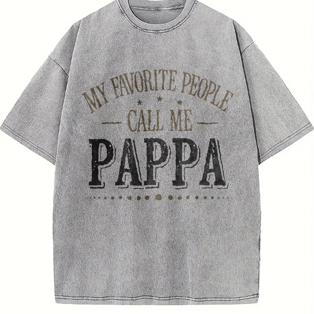 My Favorite People Call Me Papa Vintage Washed T-Shirt product image 5