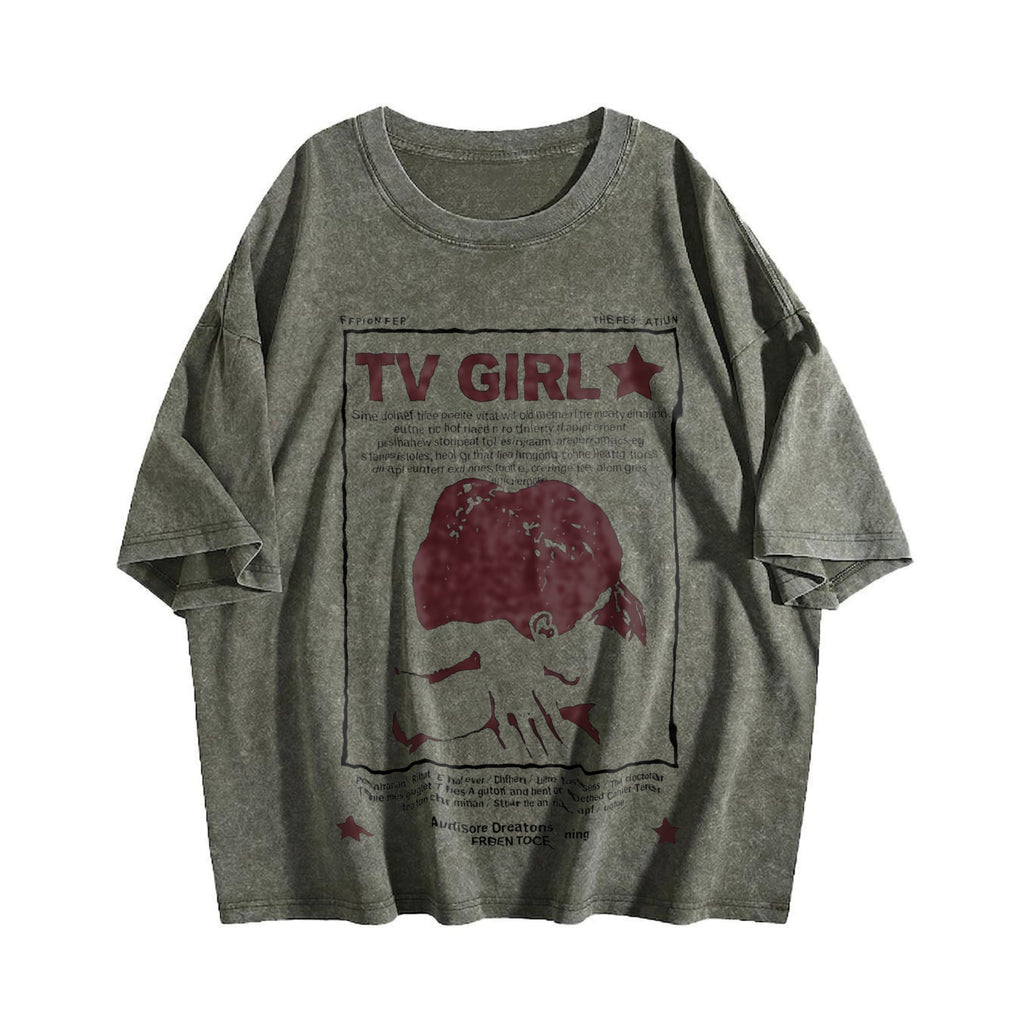 Y2K Tv Girl Lovers Rock Song Vintage Washed T-Shirt product image 4