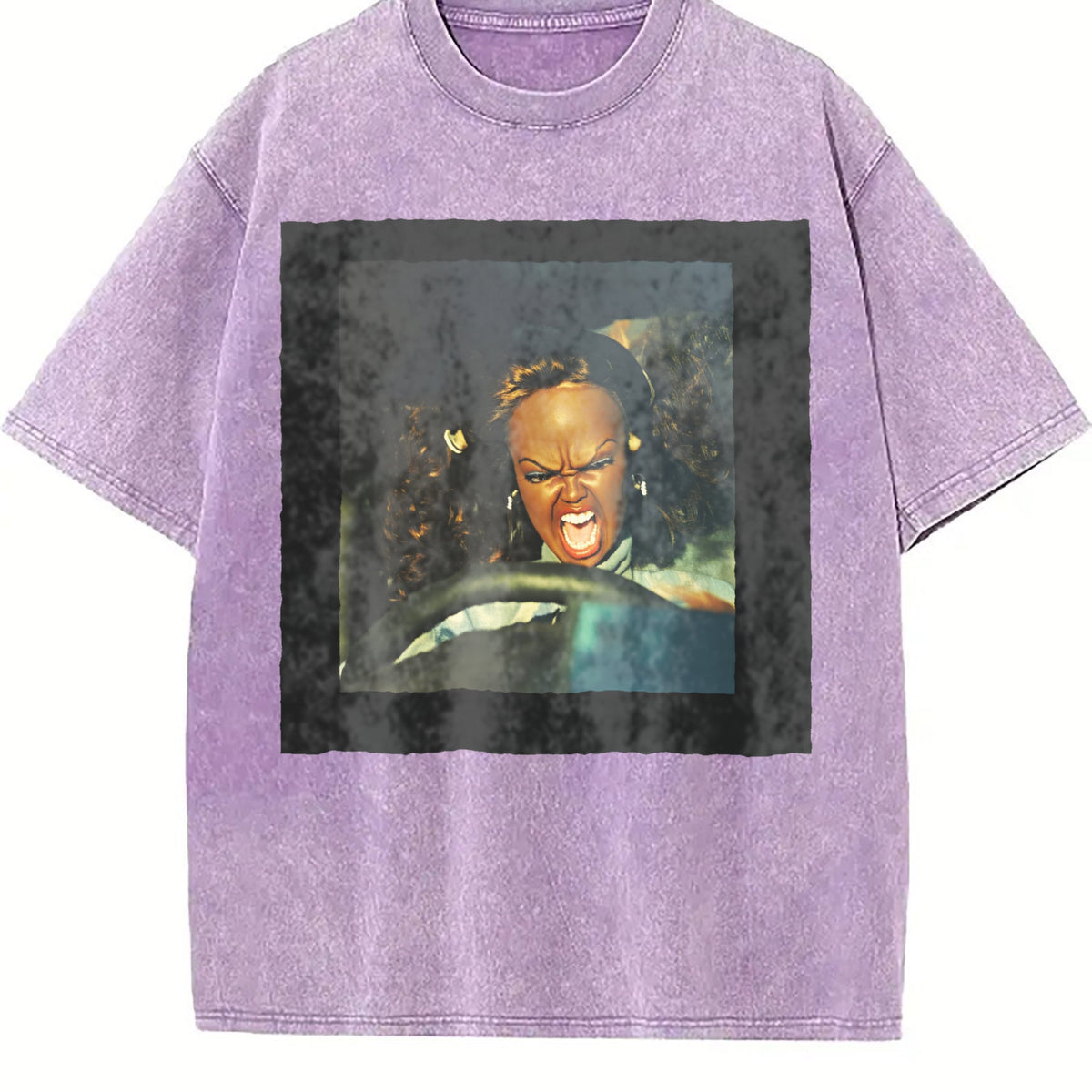 Angry Doll Driving Vintage Washed T-Shirt product image 6